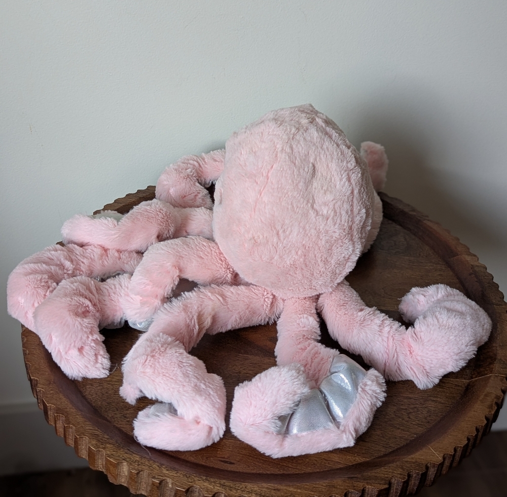 Walgreens Octopus Plush Stuffed Animal Pink Silver - Picture 6 of 8